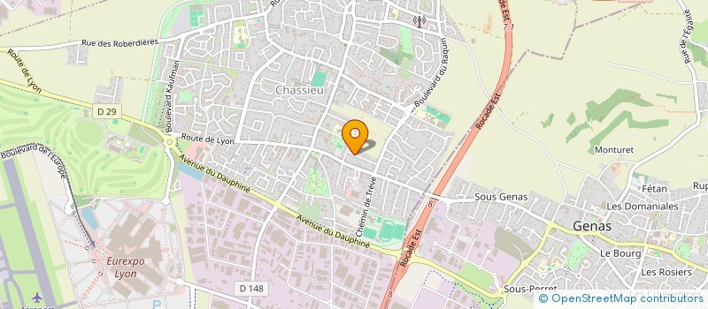 localisation de l'entreprise SARL PAPILLON  CHASSIEU