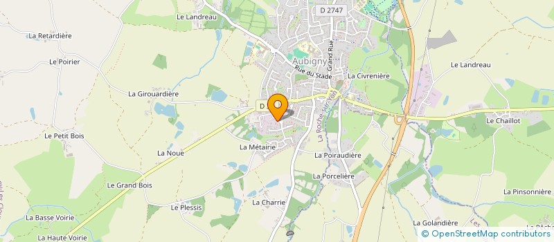 localisation de l'entreprise SARL PAQUEREAU à AUBIGNY-LES CLOUZEAUX