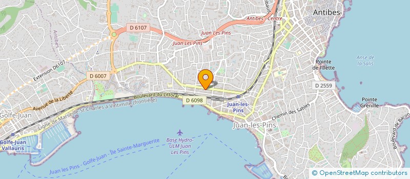localisation de l'entreprise SARL PARADISE à ANTIBES