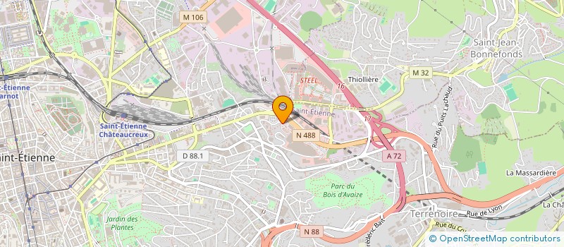 localisation de l'entreprise SARL PARADISIA à SAINT-ETIENNE