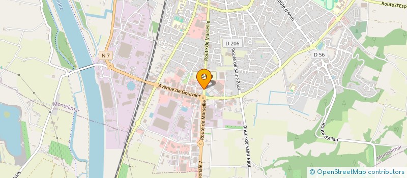 localisation de l'entreprise SARL PARAPHARMACIE DU LEVANT  MONTELIMAR