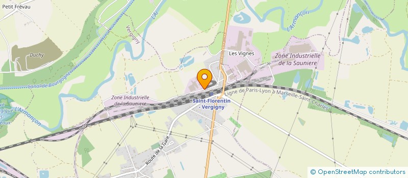 localisation de l'entreprise SARL PARC DE LOISIRS DU CHABLISIEN à VERGIGNY