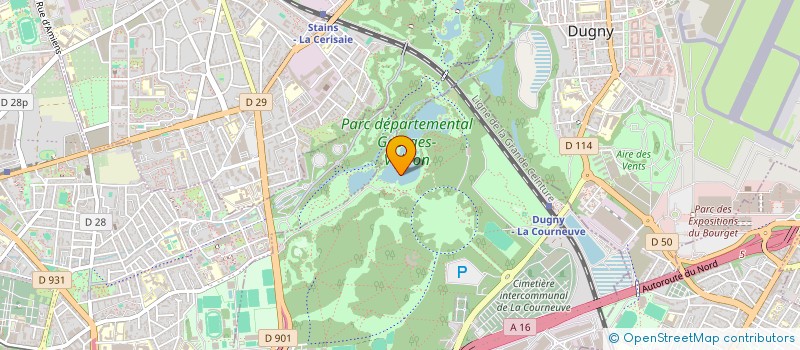 localisation de l'entreprise SARL PARC SERVICE à LA COURNEUVE