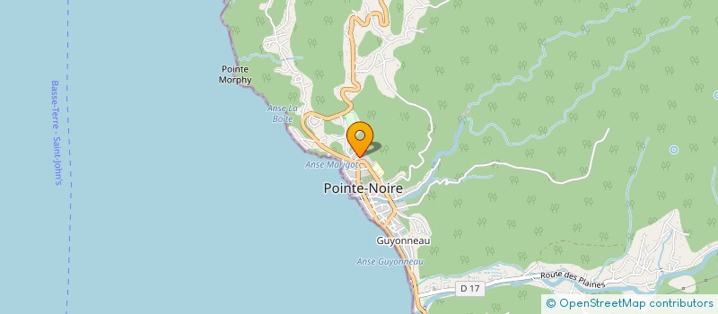 localisation de l'entreprise SARL PARCS ET JARDINS ANTILLAI à POINTE-NOIRE