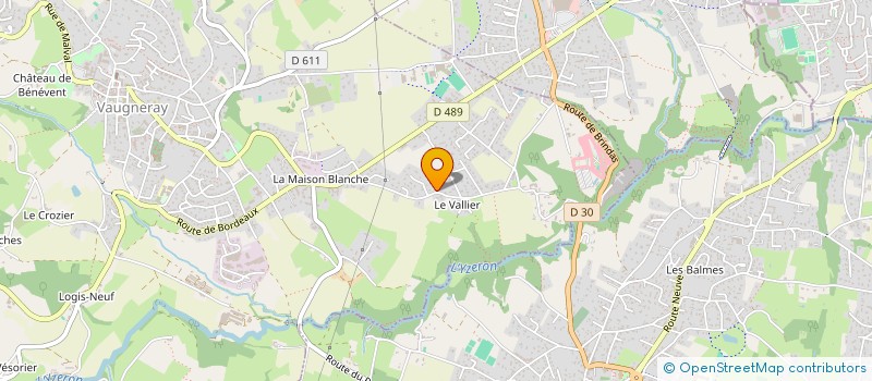 localisation de l'entreprise SARL PARDIN ALAIN  VAUGNERAY