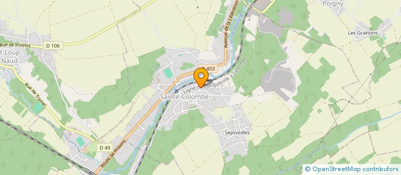 localisation de l'entreprise SARL PAREAU à SAINTE-COLOMBE