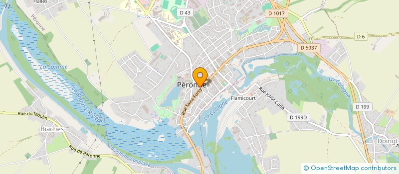 localisation de l'entreprise SARL PARFUMERIE DU CHATEAU LOUIS XI à PERONNE