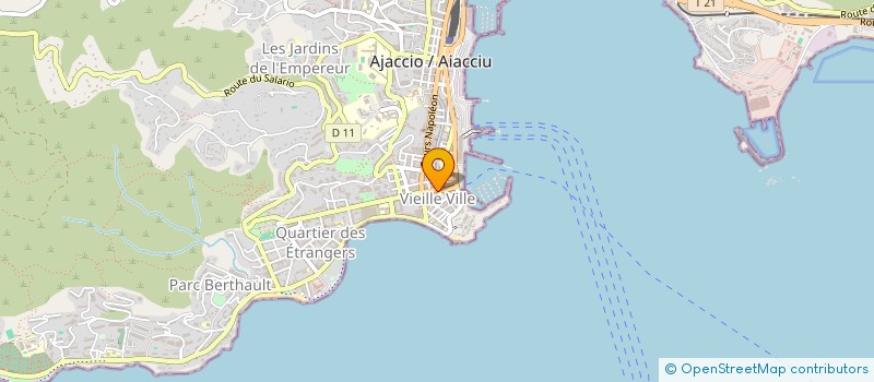 localisation de l'entreprise SARL PARFUMERIE LAETIZIA à AJACCIO