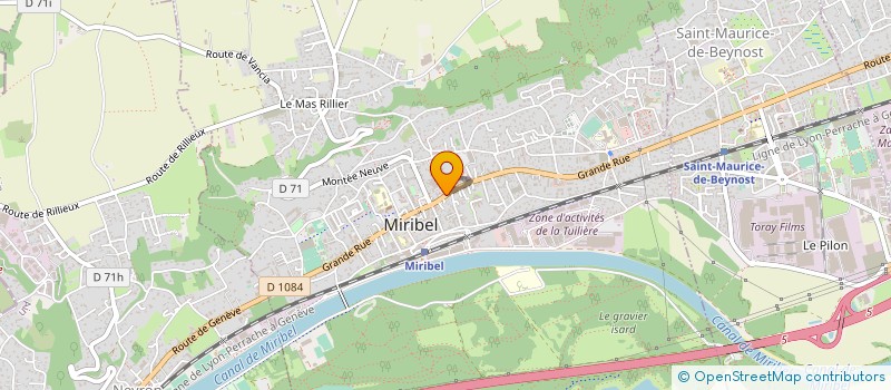 localisation de l'entreprise SARL PARFUMERIE MAUD à MIRIBEL