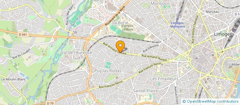 localisation de l'entreprise SARL PARFUMS ET SAVEURS DU LIMOUSIN à LIMOGES