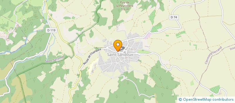localisation de l'entreprise SARL PARIS à SAINT-SANDOUX
