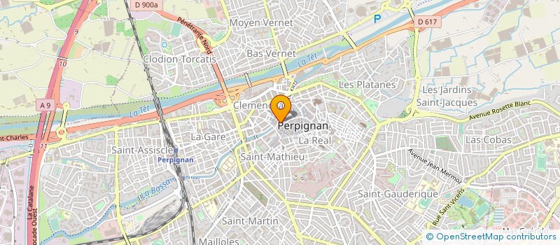 localisation de l'entreprise SARL PARIS  PERPIGNAN