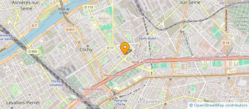 localisation de l'entreprise SARL PARIS BEER & WINES à CLICHY