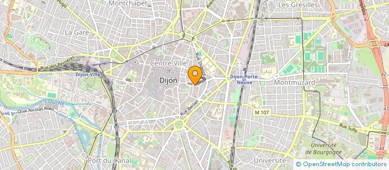 localisation de l'entreprise SARL PARIS COIFFURE à DIJON