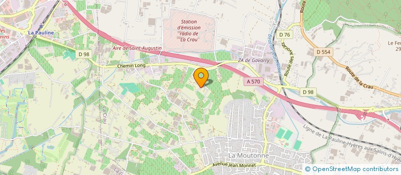 localisation de l'entreprise SARL PARIS FREDERIC  LA CRAU