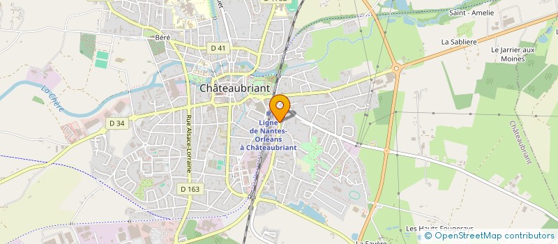 localisation de l'entreprise SARL PARIS OCEAN  CHATEAUBRIANT