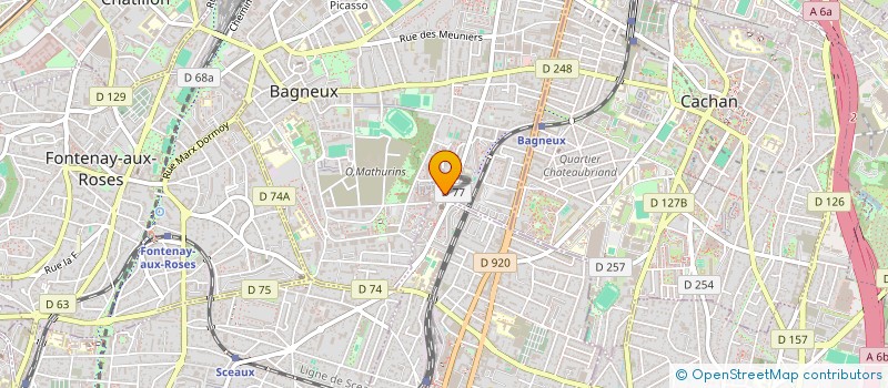 localisation de l'entreprise SARL PARMENTIER AGENCEMENT ET PEINTURE à BAGNEUX