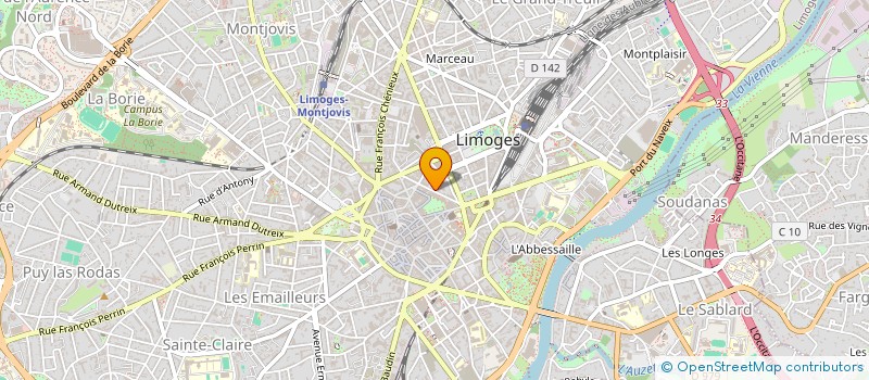 localisation de l'entreprise SARL PARMENTIER-LAMOURAUX à LIMOGES