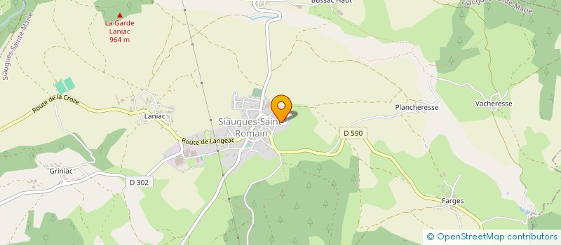 localisation de l'entreprise SARL PARRIN AS à SIAUGUES-SAINTE-MARIE