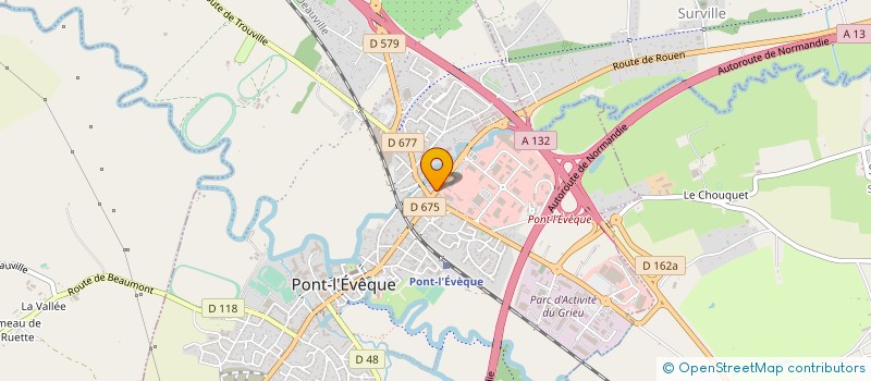 localisation de l'entreprise SARL PARTENAIRE CONSEIL ASSURANCE COURTAGE  PONT L'EVEQUE