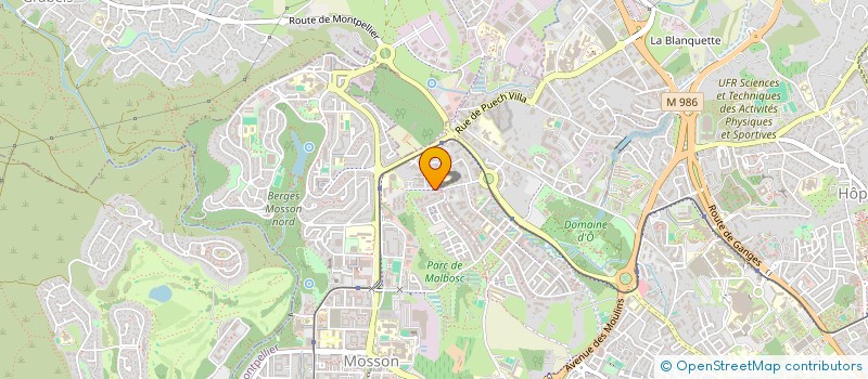 localisation de l'entreprise SARL PARTIMMO à MONTPELLIER
