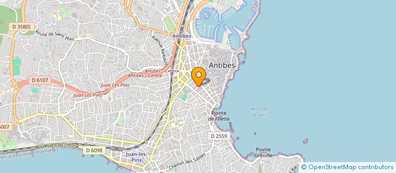 localisation de l'entreprise SARL PARTNERS à ANTIBES