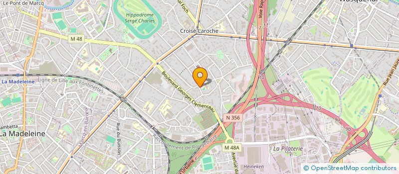 localisation de l'entreprise SARL PASCAL HANNETON à MARCQ-EN-BARŒUL