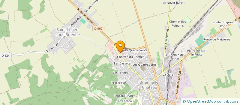 localisation de l'entreprise SARL PASCAL LECAILLON  BRIENNE-LE-CHATEAU