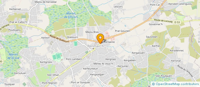 localisation de l'entreprise SARL PASCAL MACONNERIE  PENMARCH