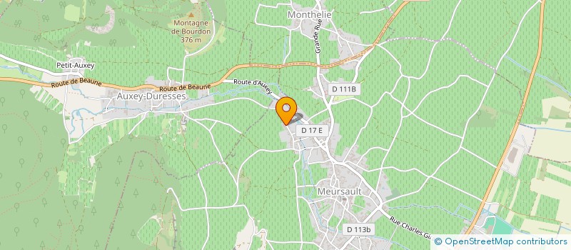 localisation de l'entreprise SARL PASCAL PRUNIER BONHEUR  MEURSAULT