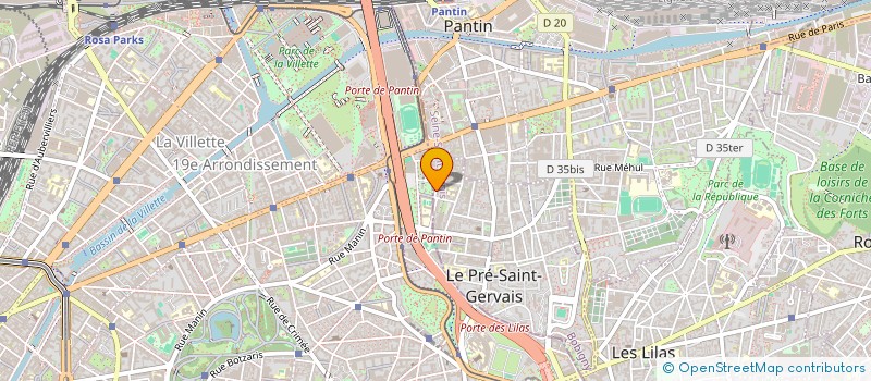 localisation de l'entreprise SARL PASCALE FOUNAU à LE PRE-SAINT-GERVAIS