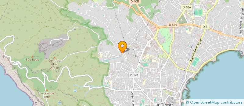 localisation de l'entreprise SARL PASCOBAT  LA CIOTAT