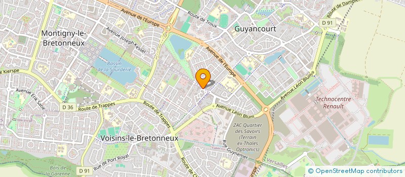 localisation de l'entreprise SARL PASLAB à VOISINS-LE-BRETONNEUX