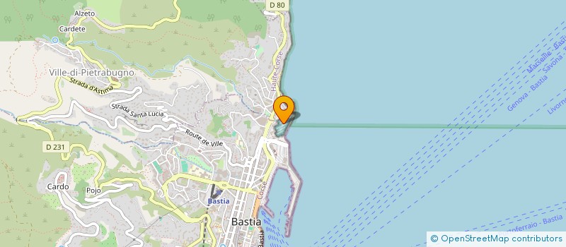 localisation de l'entreprise SARL PASQUALINI & FILS à BASTIA