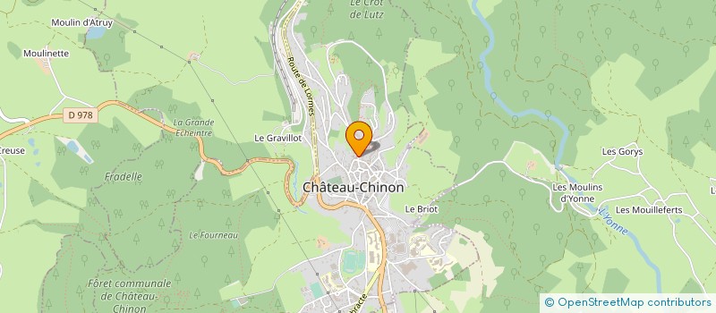 localisation de l'entreprise SARL PASQUELIN à CHATEAU-CHINON (VILLE)
