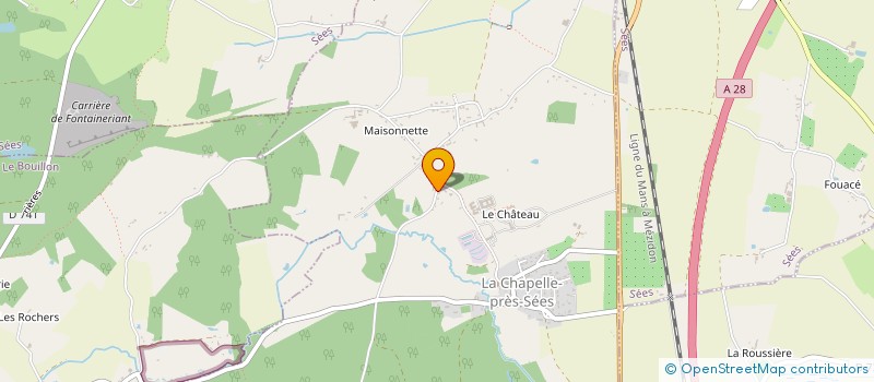 localisation de l'entreprise SARL PASQUIER FOURMY à LA CHAPELLE-PRES-SEES