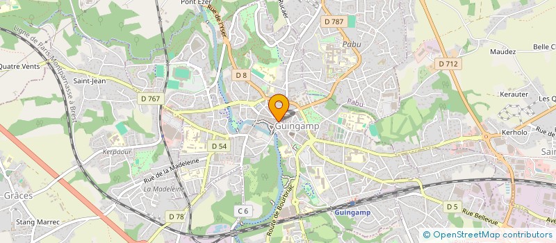 localisation de l'entreprise SARL PASQUIET à GUINGAMP