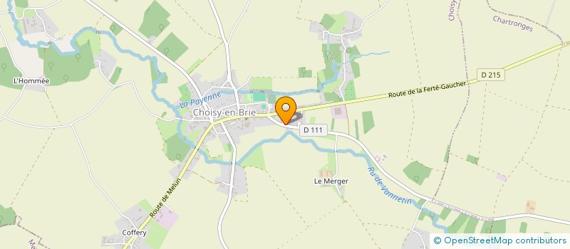 localisation de l'entreprise SARL PASSIFLORA PAYSAGE  CHOISY-EN-BRIE