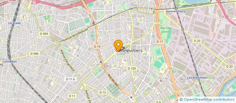 localisation de l'entreprise SARL PASSION FRUITEE MONFRET  GENNEVILLIERS