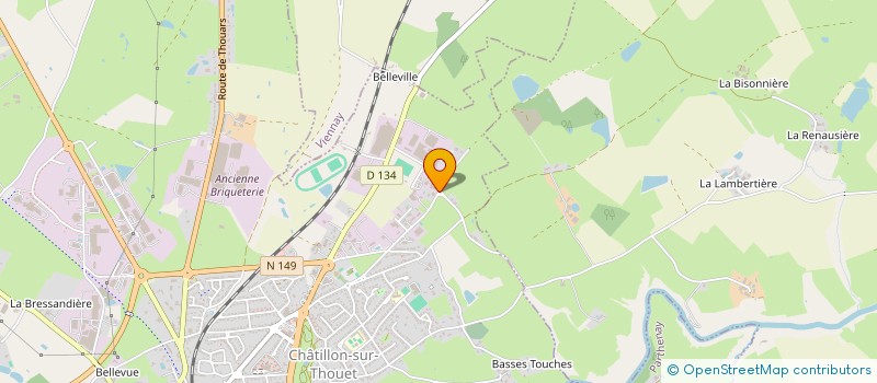 localisation de l'entreprise SARL PASSION - JEUX  CHATILLON-SUR-THOUET