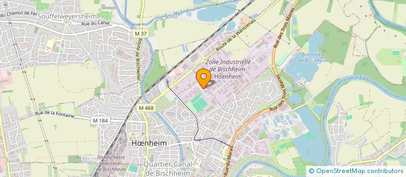 localisation de l'entreprise SARL PASTA FRANCHI  HNHEIM