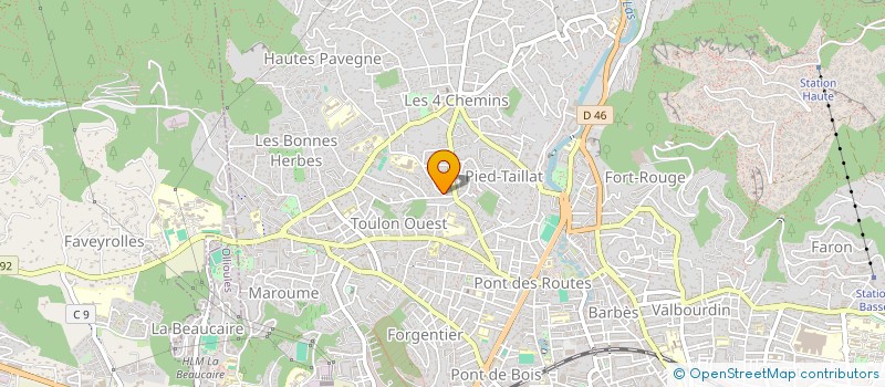 localisation de l'entreprise SARL PASTCLEM DE NATA  TOULON