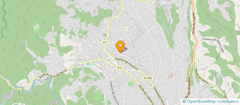 localisation de l'entreprise SARL PASTEL L'ELEGANCE DU DECOR  LA COLLE SUR LOUP