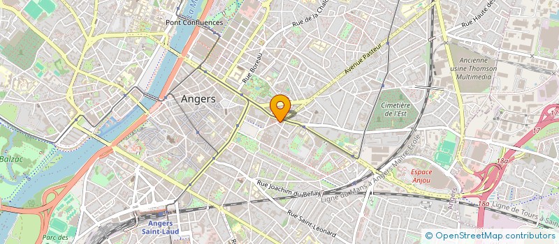 localisation de l'entreprise SARL PASTEUR SERVICE à ANGERS