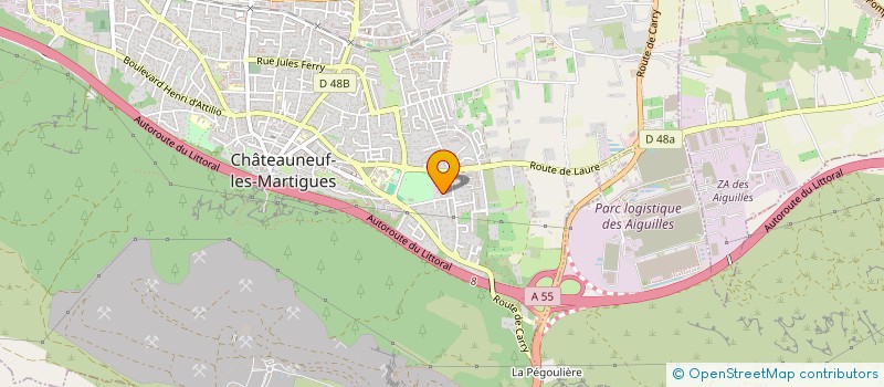 localisation de l'entreprise SARL PASTINELLI ET FILS  CHATEAUNEUF-LES-MARTIGUES