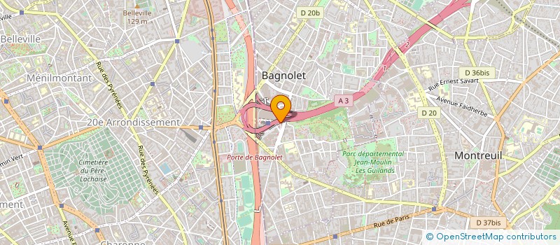 localisation de l'entreprise SARL PASYDELLA à BAGNOLET