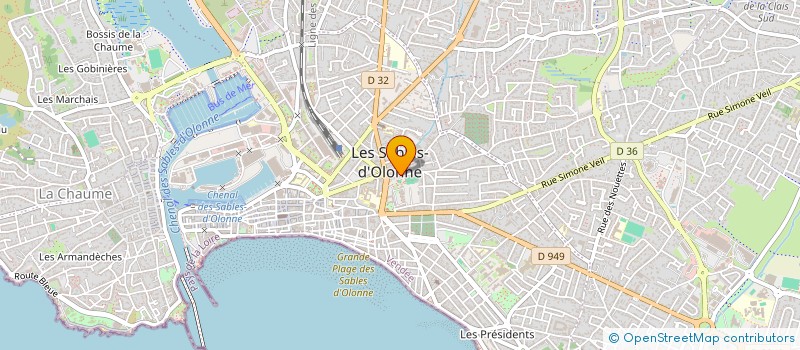 localisation de l'entreprise SARL PATEAU FRERES à LES SABLES D'OLONNE