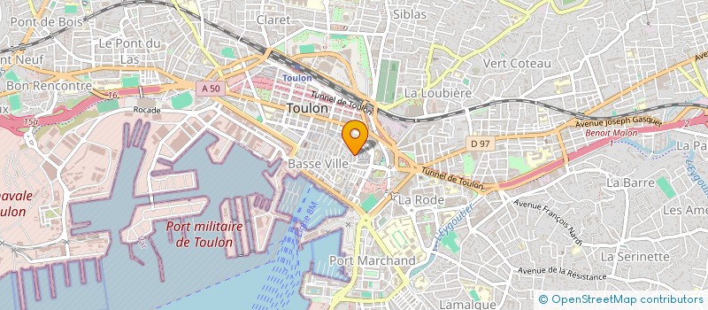 localisation de l'entreprise SARL PATI à TOULON