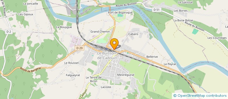 localisation de l'entreprise SARL PATISSERIE BONTEMS à LE BUISSON-DE-CADOUIN
