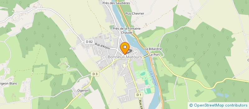 localisation de l'entreprise SARL PATISSERIE CHOQUET à BONNEUIL-MATOURS